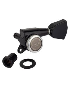 Gotoh SG381 machine heads with Magnum Lock Trad and P4B buttons, 3L3R, black