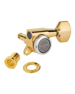 Gotoh SG381 machine heads (posts 3xL 3xXL) with Magnum Lock Trad and 07 buttons, 6R, gold