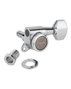 Gotoh SG381 machine heads (posts 6xL) with Magnum Lock Trad and 07 buttons, 6R, chrome