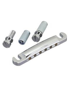Gotoh GE101Z zinc guitar tailpiece with metric studs M8 (vintage shape), chrome