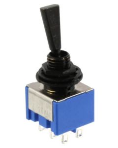 Allparts On-On miniswitch, DPDT, black