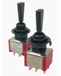 Allparts On-Off-On miniswitch, DPDT, black