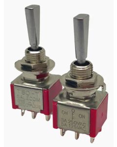 Allparts On-Off-On miniswitch, DPDT, chrome
