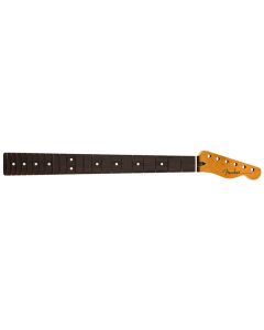 Fender Genuine Replacement Part satin roasted maple fat Telecaster neck, 22 medium jumbo frets, 9.5'' radius, rosewood, u shape