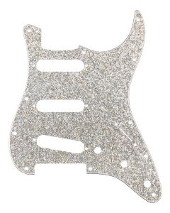 Fender Genuine Replacement Part pickguard Stratocaster SSS, hybrid glass/glitter, silver sparkle
