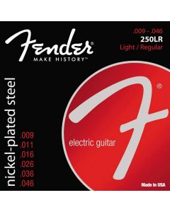 Fender Super 250s string set electric nickel roundwound regular light 009-011-016-026-036-046 