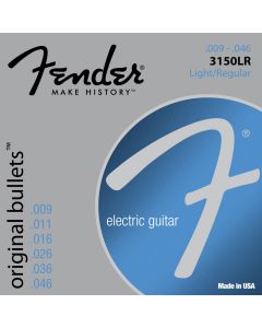 Fender Original Bullets string set electric pure nickel roundwound light top regular bottom 009-011-016-026-036-046 