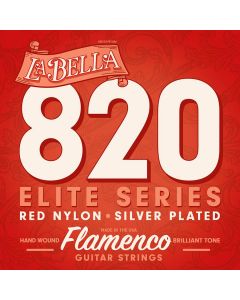 LaBella Flamenco snarenset klassiek/flamenco, red nylon trebles, silverplated basses