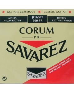 Savarez Corum PR snarenset klassiek, rectified nylon, silverwound Corum basses, normal tension