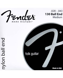 Fender string set classic clear & silver 028-029-032-035-040-043 ball end 