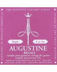 Augustine Regal Trebles E-1 snaar voor klassieke gitaar, clear nylon, heavy
