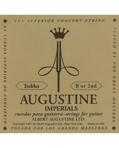 Augustine Imperial Trebles B-2 snaar voor klassieke gitaar, clear nylon, medium
