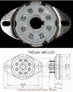 Socket Loctal Chassis 8 pin