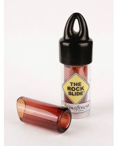 The Rock Slide moulded glass slide size M (inside 19.5 - length 60.0mm) - amber edition