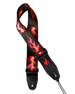 Gaucho Icon Series guitar strap 'rockabilly flame'
