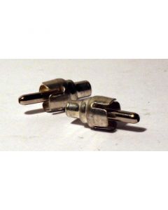 RCA Plug, chrome, for older Fender Footswitch