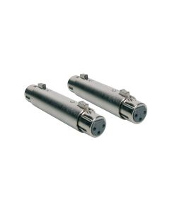 Verloop plug, XLR female metaal, XLR female